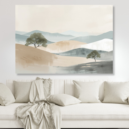Japandi Plains Wall Art Canvas Print