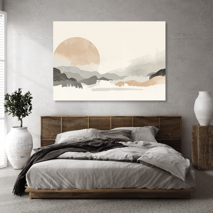 Japandi Rhythm Wall Art Canvas Print