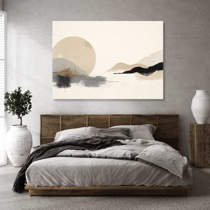 Japandi Presence Wall Art Canvas Print