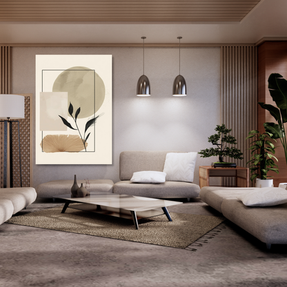 Japandi Earth Wall Art Canvas Print