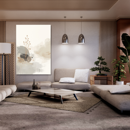 Japandi Balance Wall Art Canvas Print