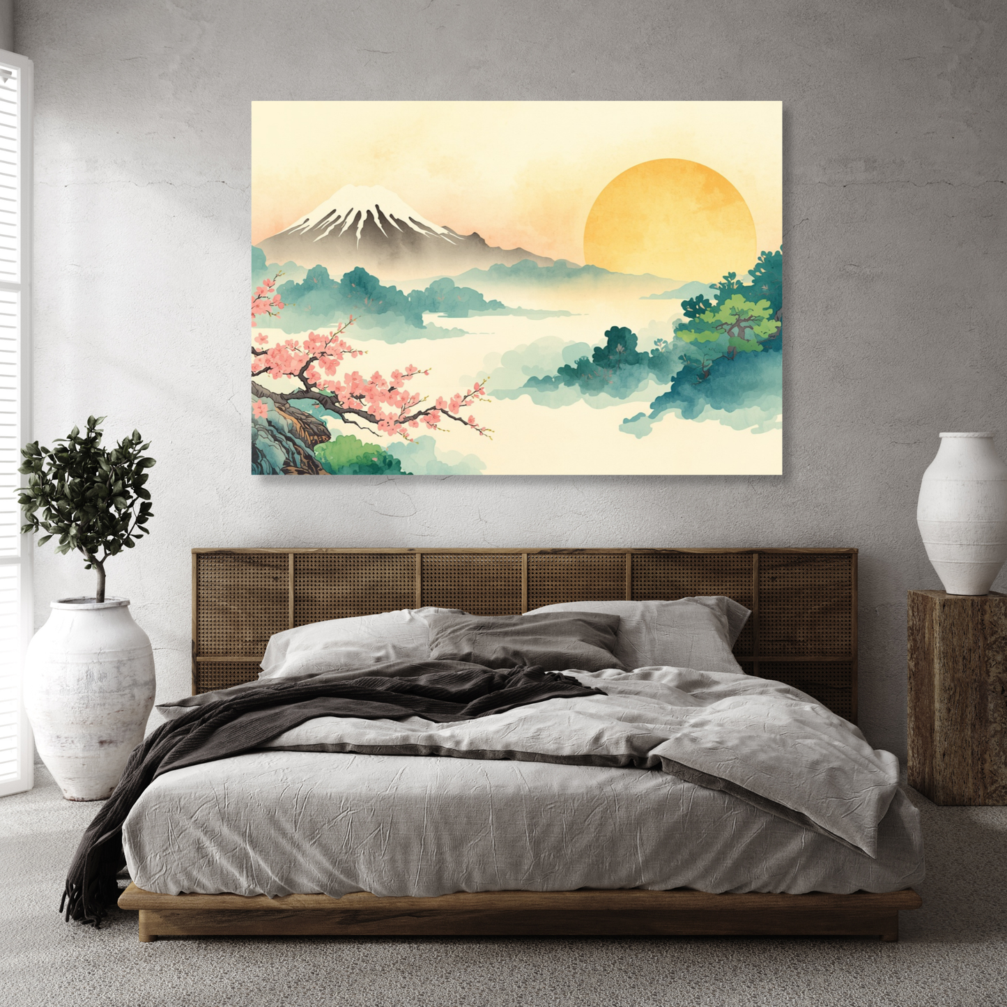 Mount Fuji Sunrise Wall Art Canvas Print
