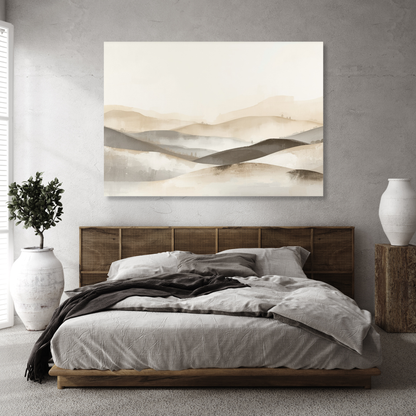 Japandi Fields Wall Art Canvas Print