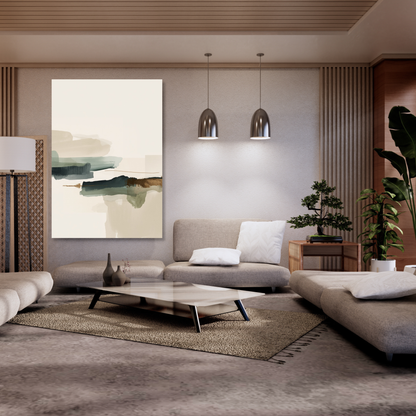 Japandi Harmony Wall Art Canvas Print