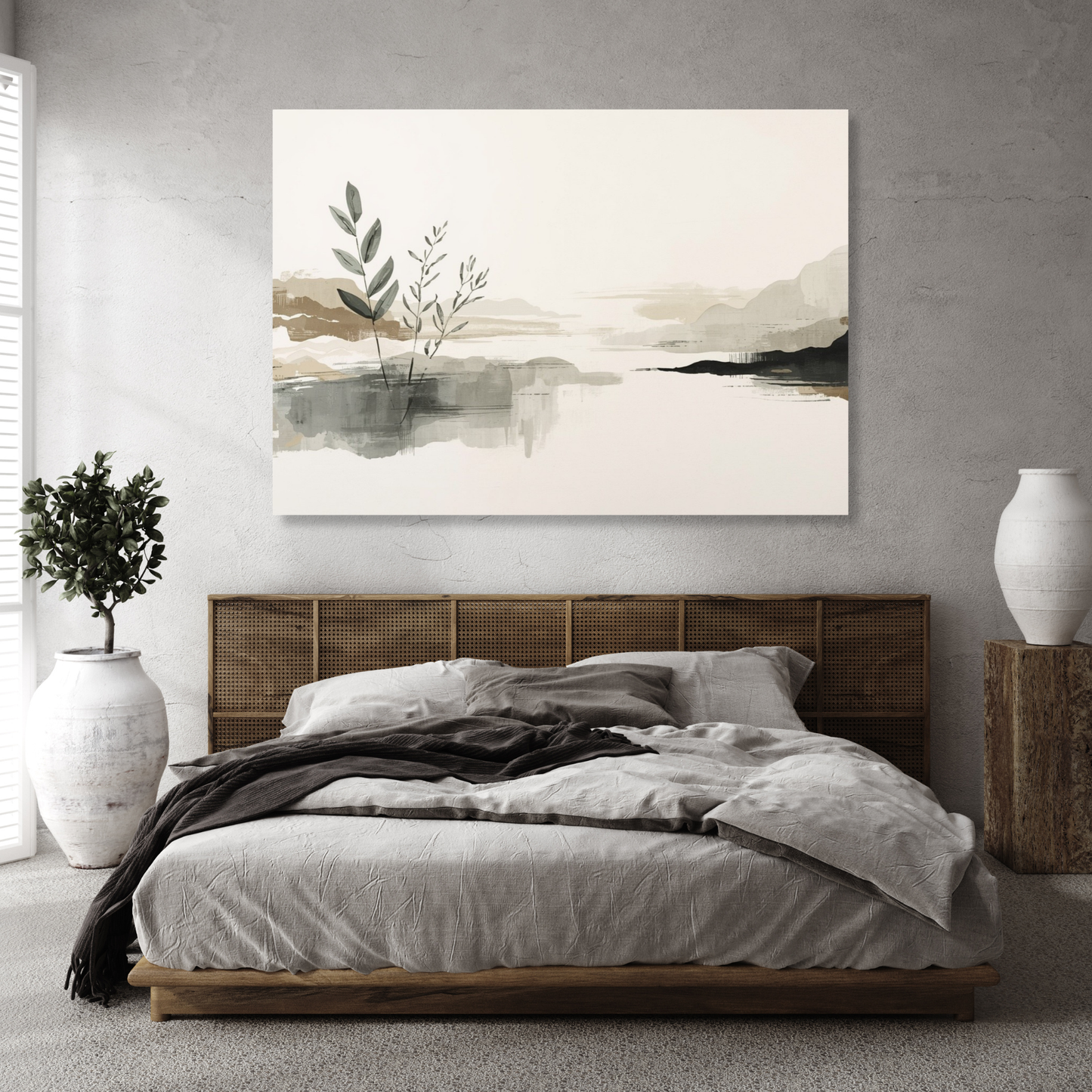 Japandi Calm Wall Art Canvas Print