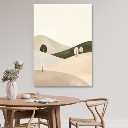 Japandi Hills Wall Art Canvas Print