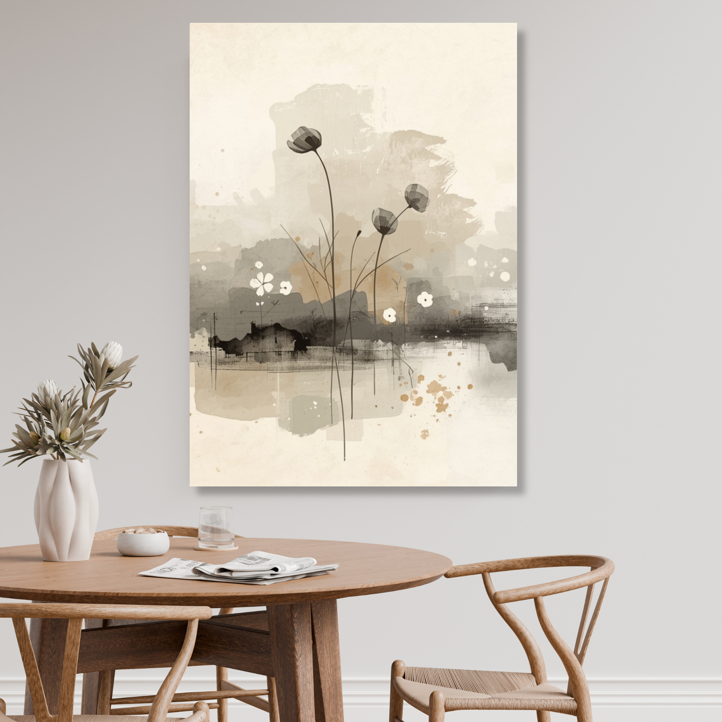 Japandi Peace Wall Art Canvas Print