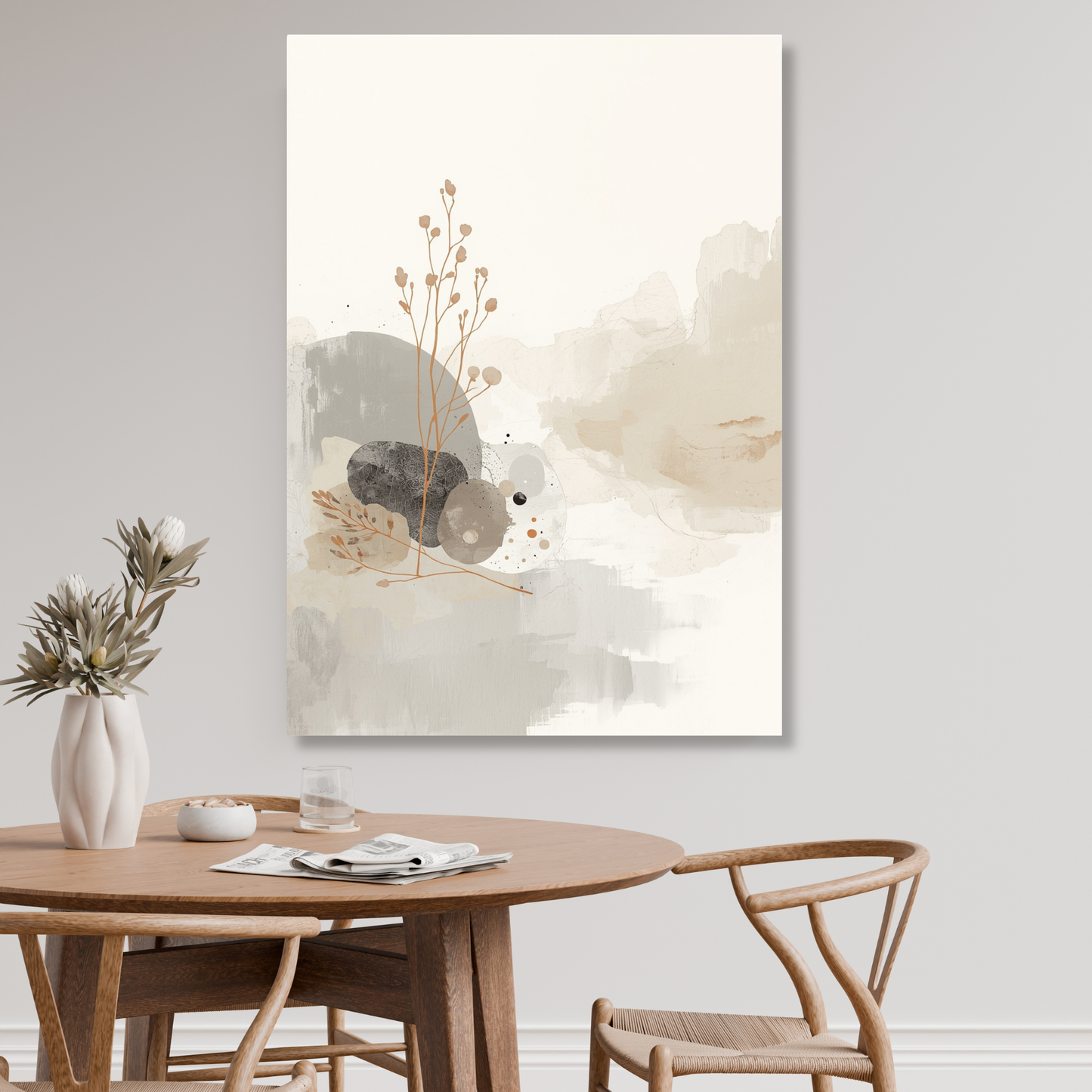Japandi Balance Wall Art Canvas Print