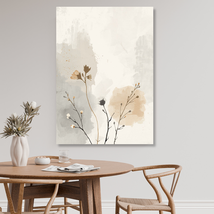 Japandi Autumn Wall Art Canvas Print
