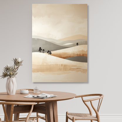 Japandi Serenity Wall Art Canvas Print