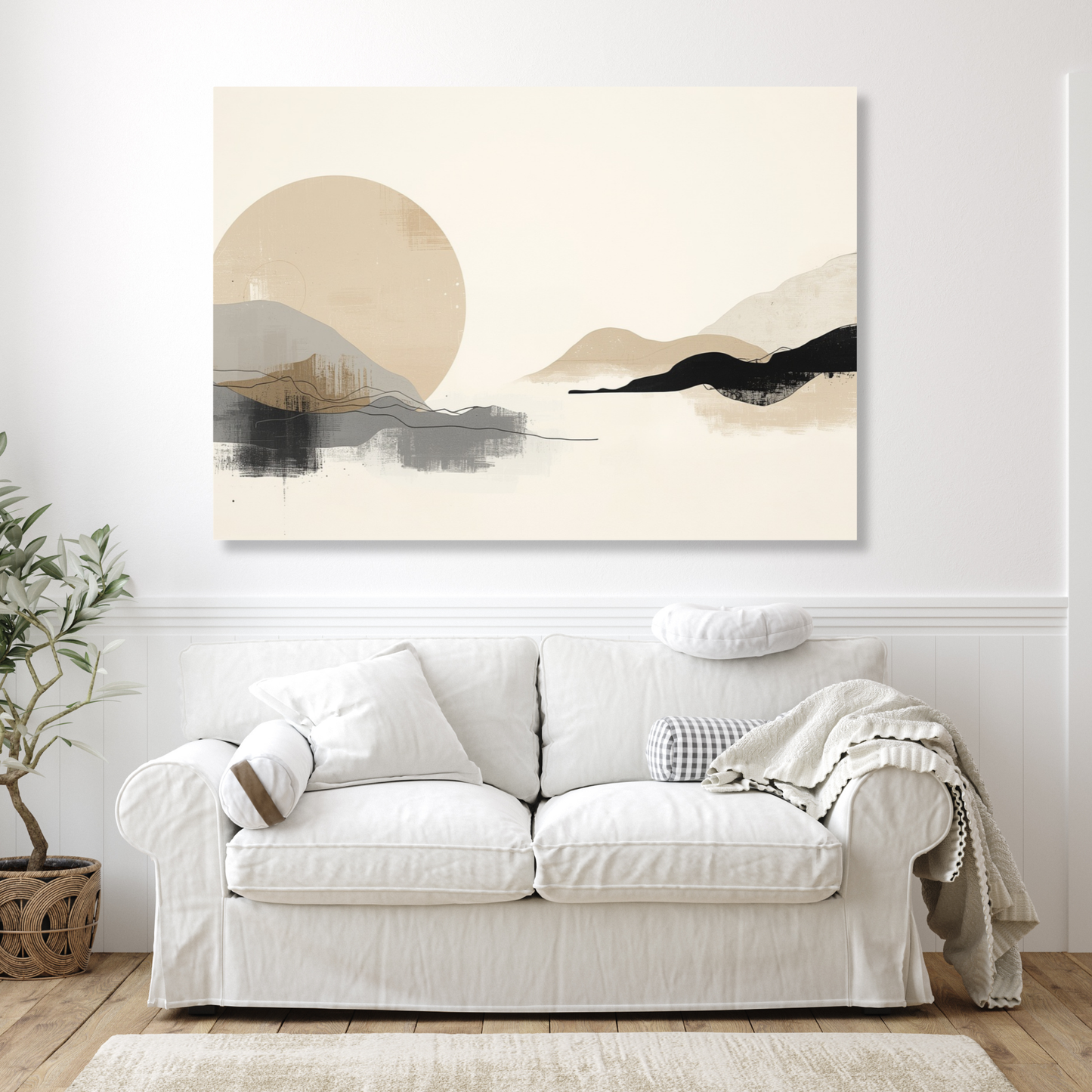 Japandi Presence Wall Art Canvas Print