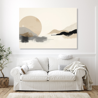 Japandi Presence Wall Art Canvas Print