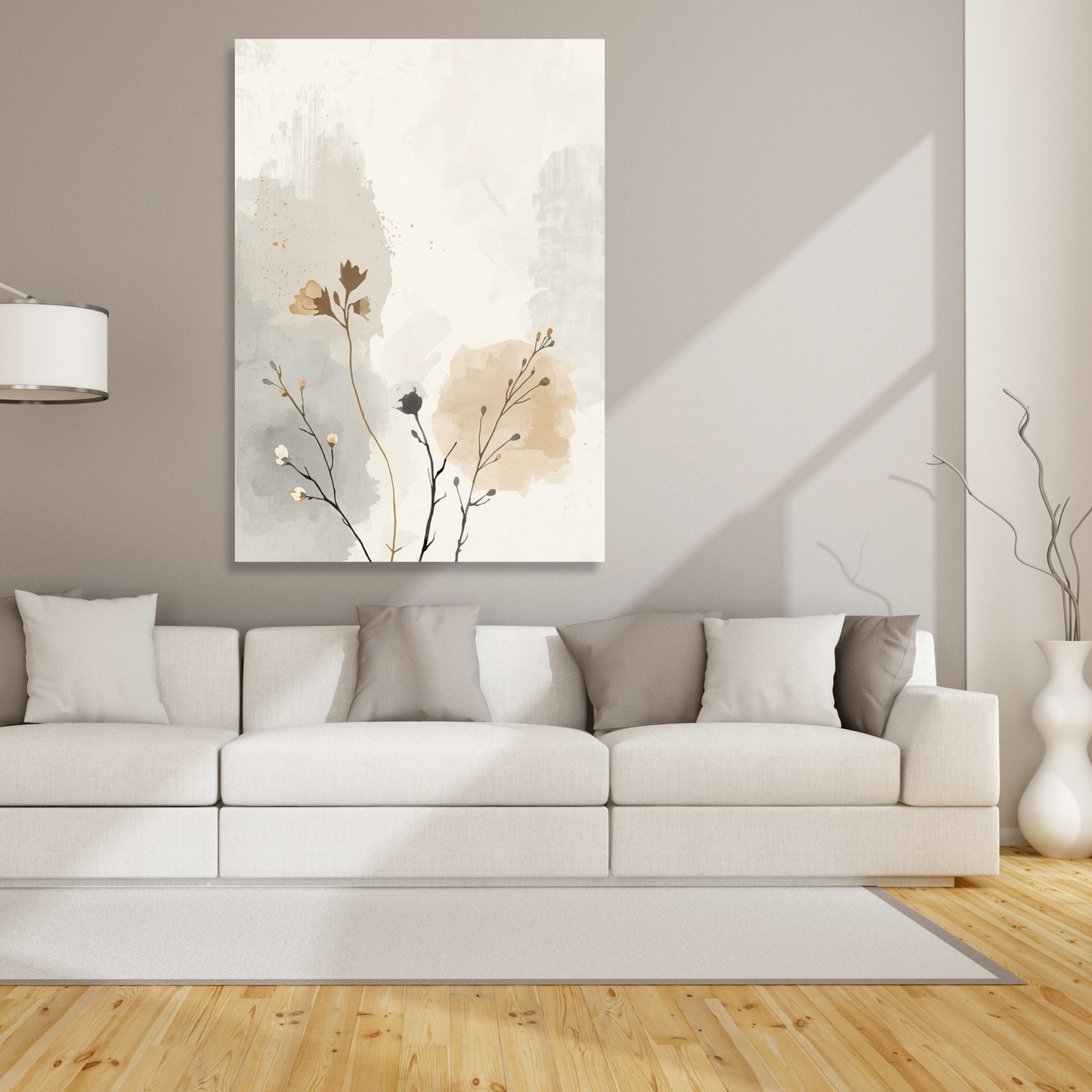 Japandi Autumn Wall Art Canvas Print