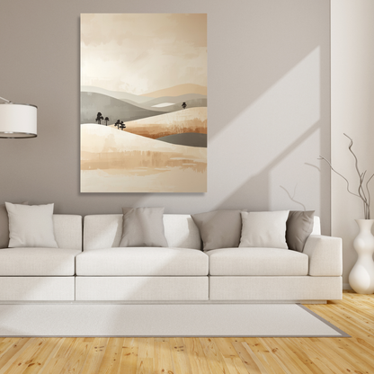 Japandi Serenity Wall Art Canvas Print