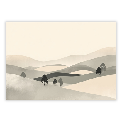 Japandi Distance Wall Art Canvas Print
