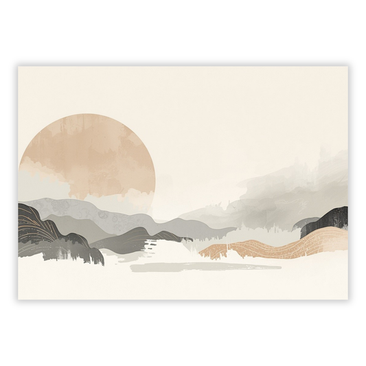 Japandi Rhythm Wall Art Canvas Print