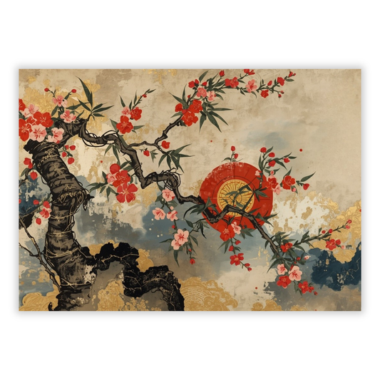 Japanese Blossom Wall Art Canvas Print