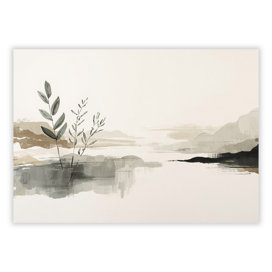 Japandi Calm Wall Art Canvas Print