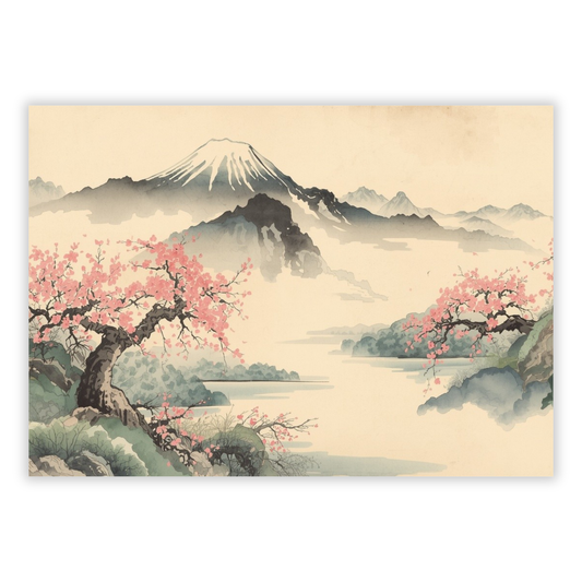 View of Mount Fuji Wall Art Canvas Print