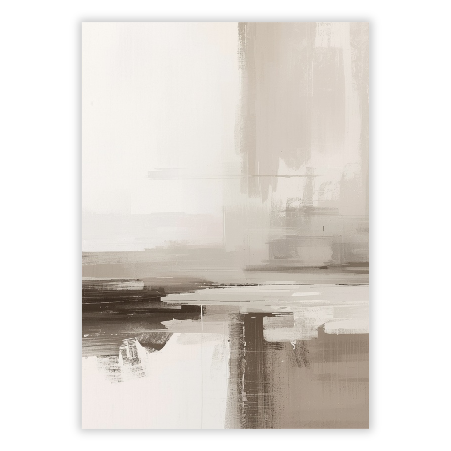 Japandi Clay Wall Art Canvas Print
