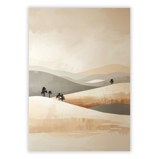 Japandi Serenity Wall Art Canvas Print