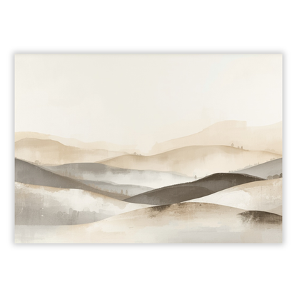 Japandi Fields Wall Art Canvas Print