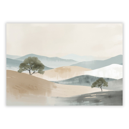 Japandi Plains Wall Art Canvas Print