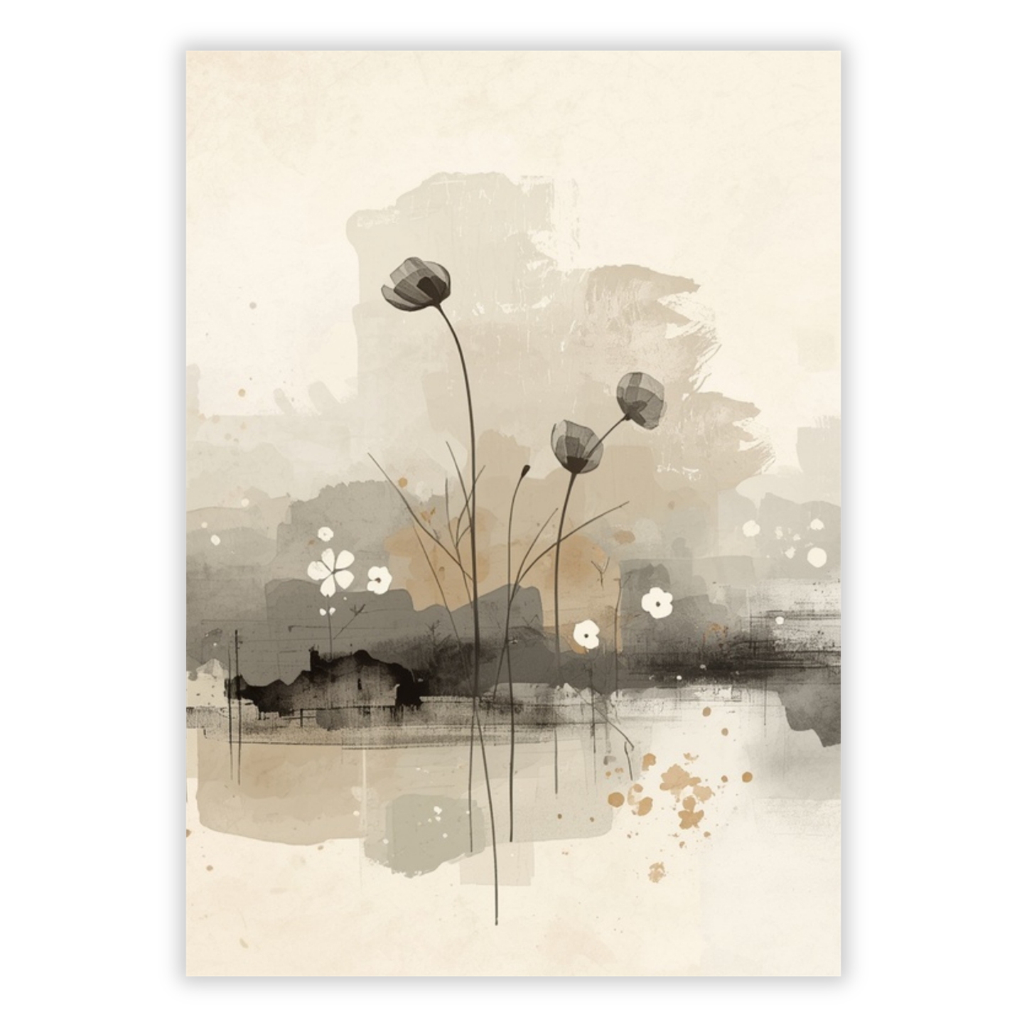 Japandi Peace Wall Art Canvas Print