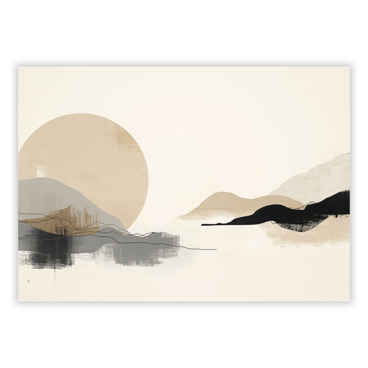 Japandi Presence Wall Art Canvas Print