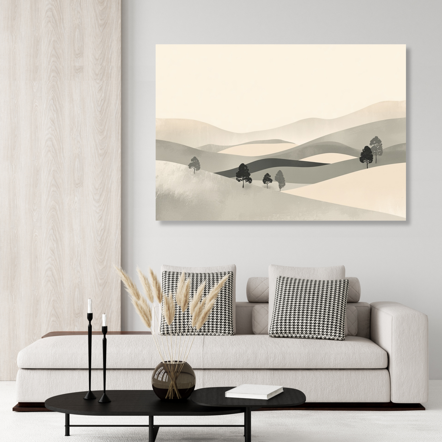 Japandi Distance Wall Art Canvas Print