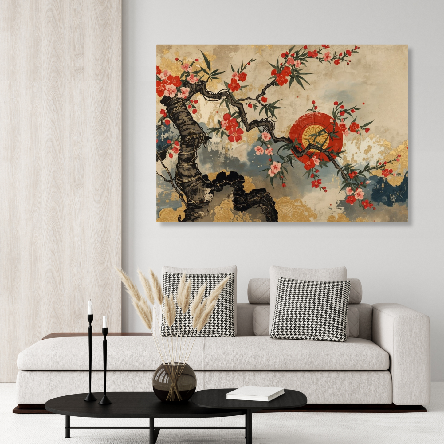 Japanese Blossom Wall Art Canvas Print