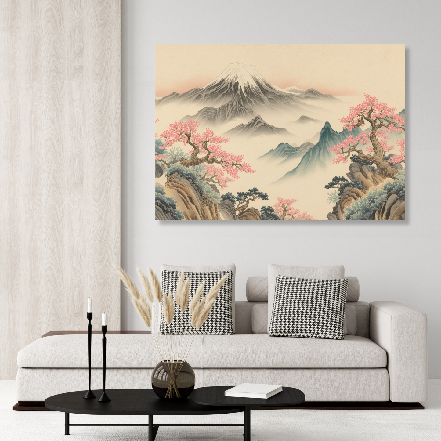 High View of Mount Fuji Wall Art Canvas Print