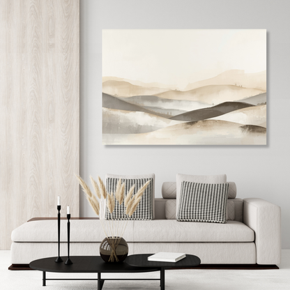 Japandi Fields Wall Art Canvas Print