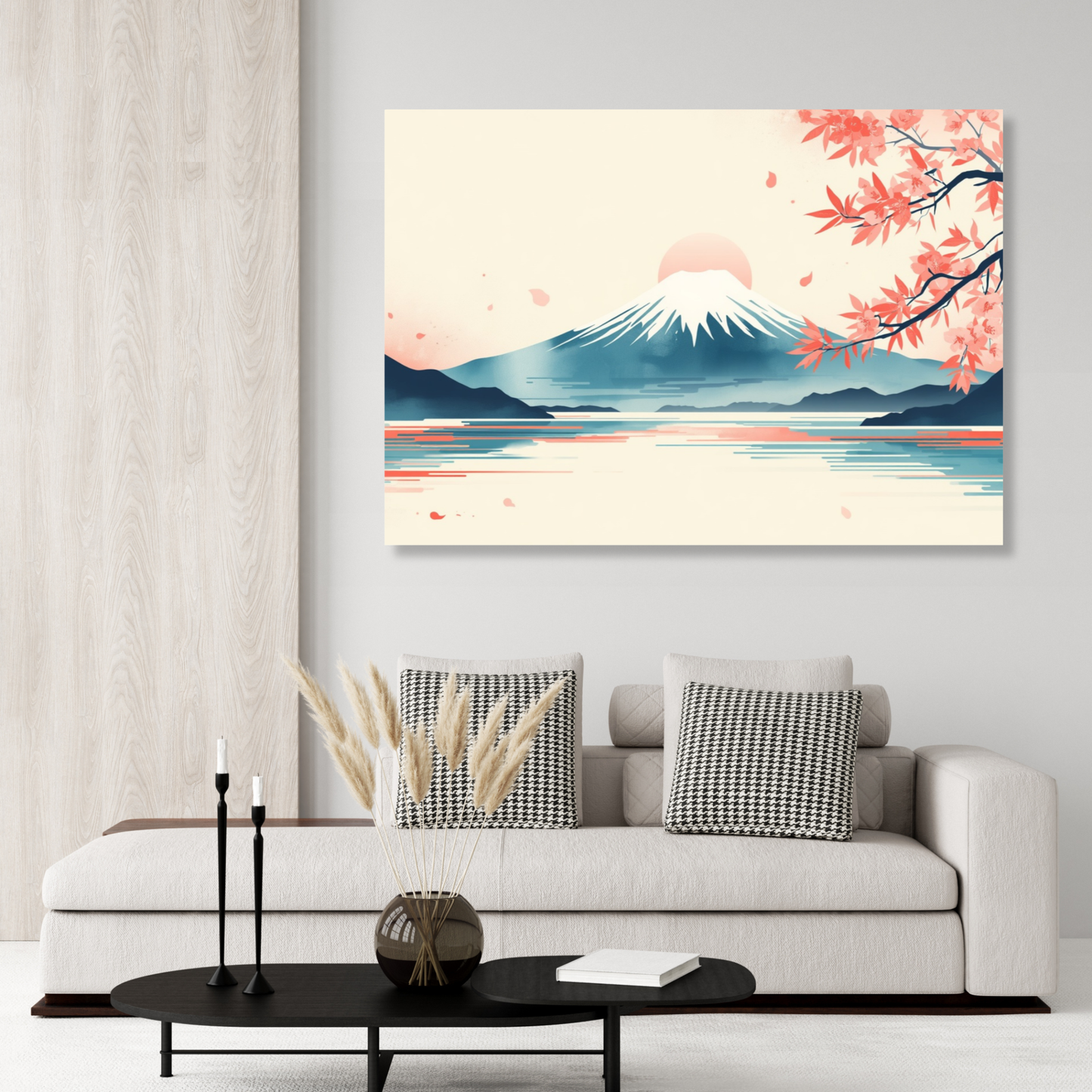 Mount Fuji Modern Wall Art Canvas Print