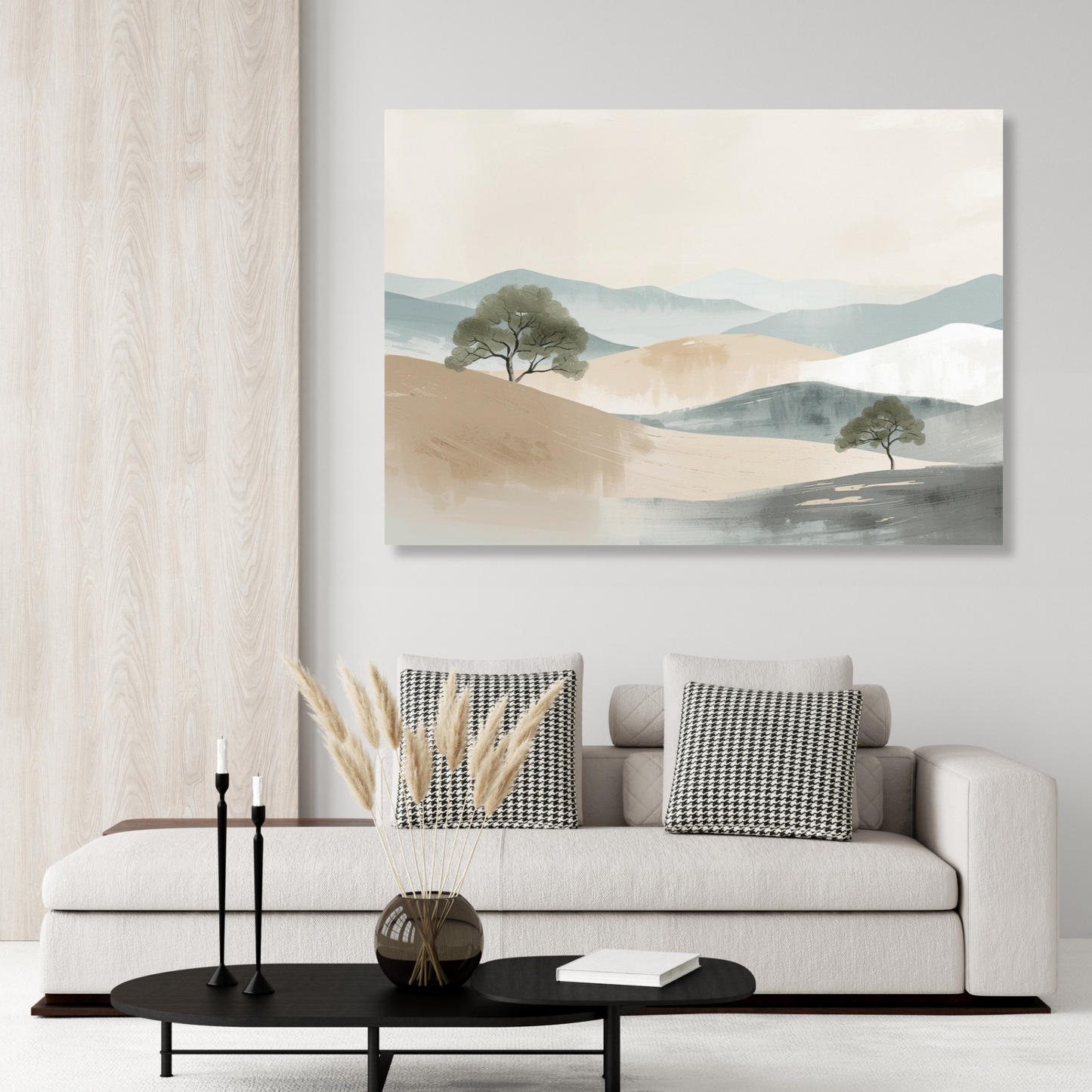 Japandi Plains Wall Art Canvas Print