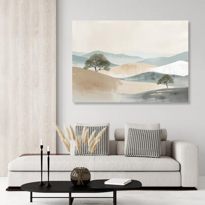 Japandi Plains Wall Art Canvas Print