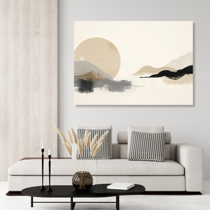 Japandi Presence Wall Art Canvas Print