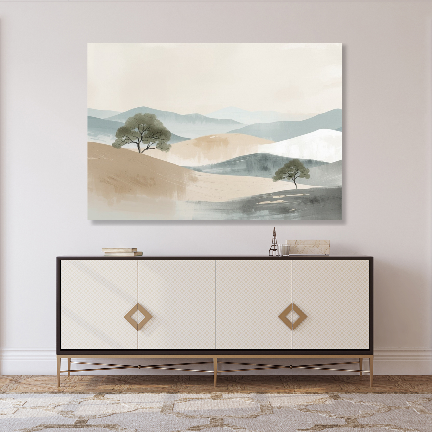 Japandi Plains Wall Art Canvas Print