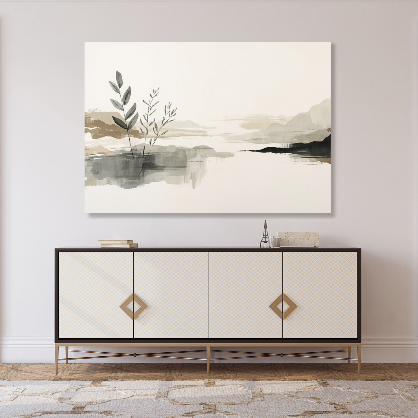 Japandi Calm Wall Art Canvas Print