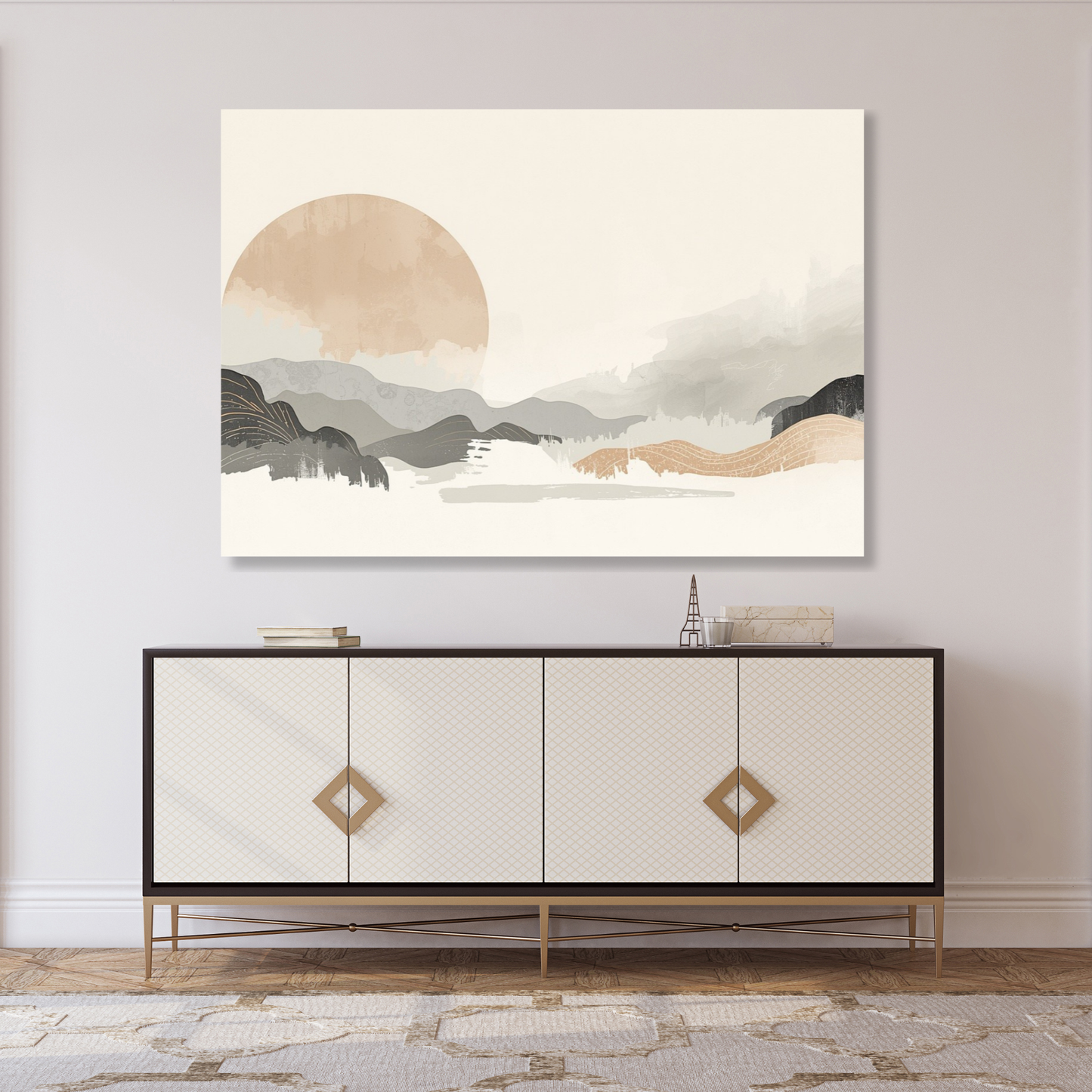 Japandi Rhythm Wall Art Canvas Print