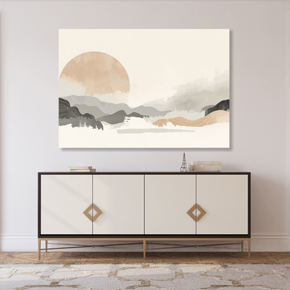 Japandi Rhythm Wall Art Canvas Print