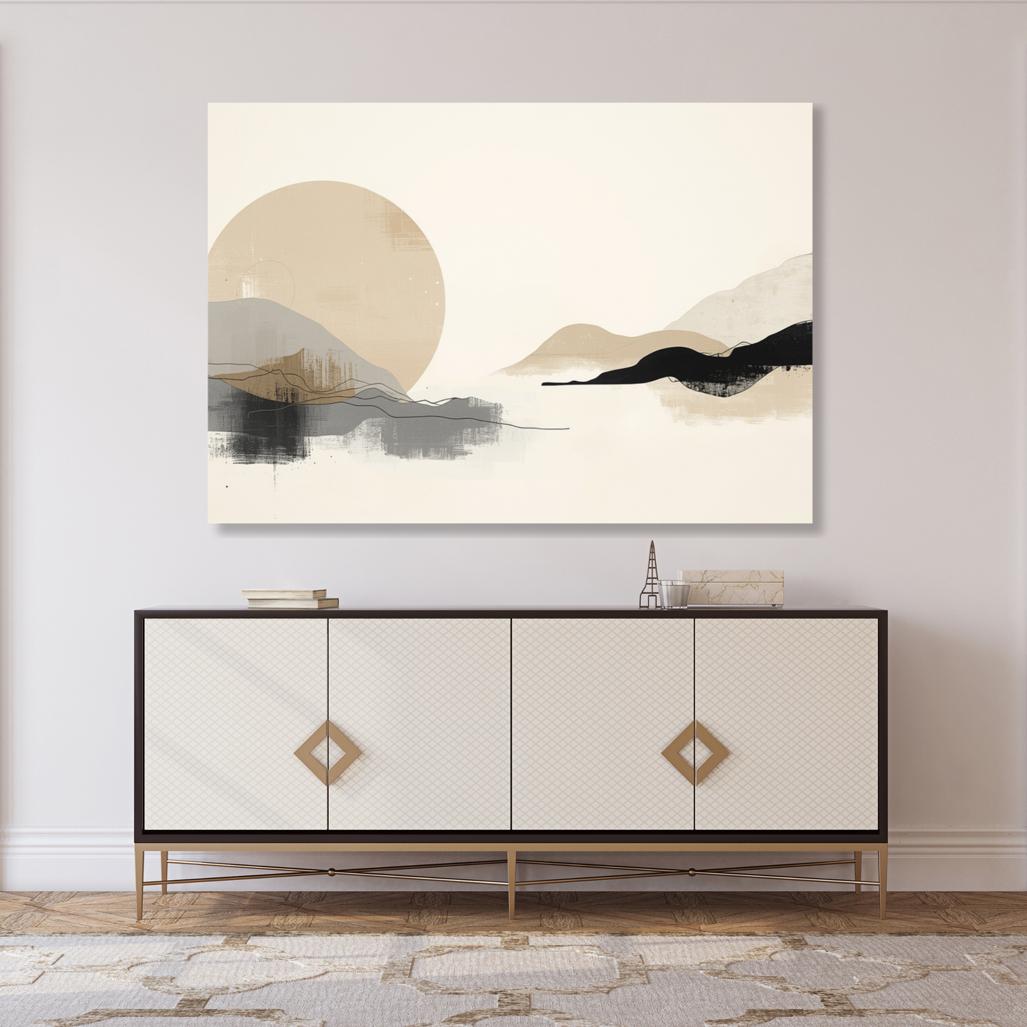 Japandi Presence Wall Art Canvas Print