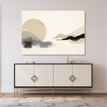 Japandi Presence Wall Art Canvas Print
