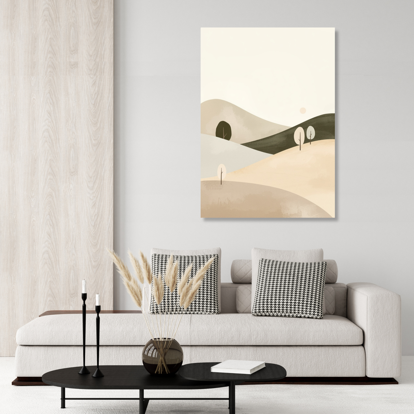 Japandi Hills Wall Art Canvas Print