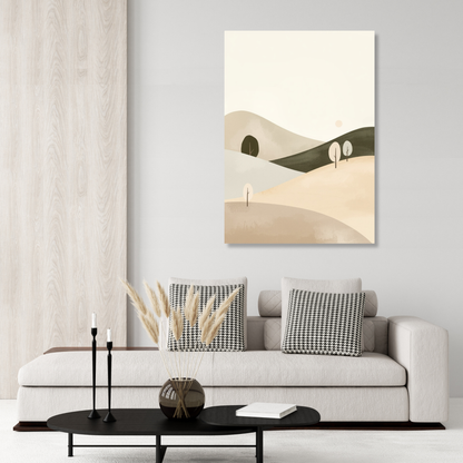 Japandi Hills Wall Art Canvas Print