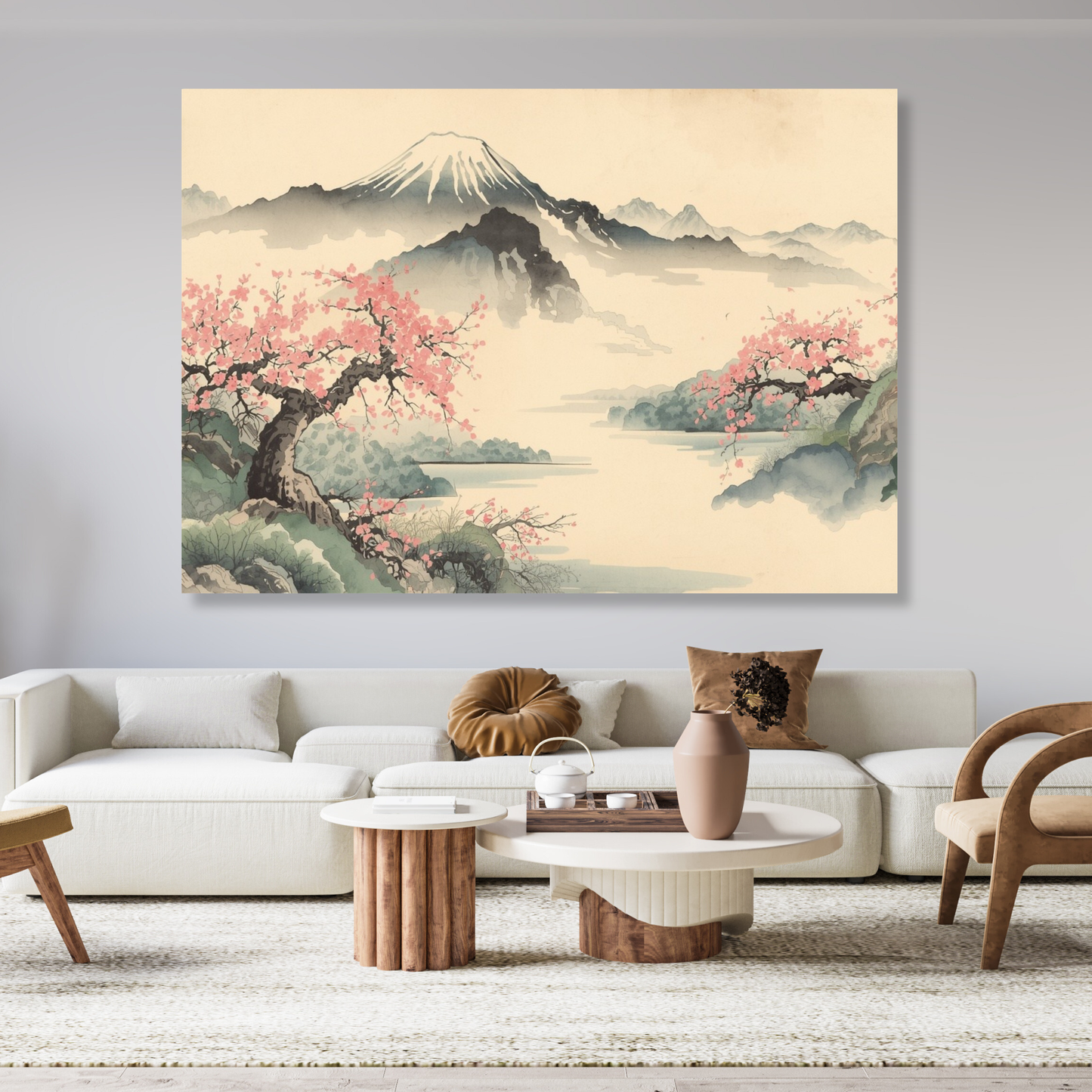 View of Mount Fuji Wall Art Canvas Print