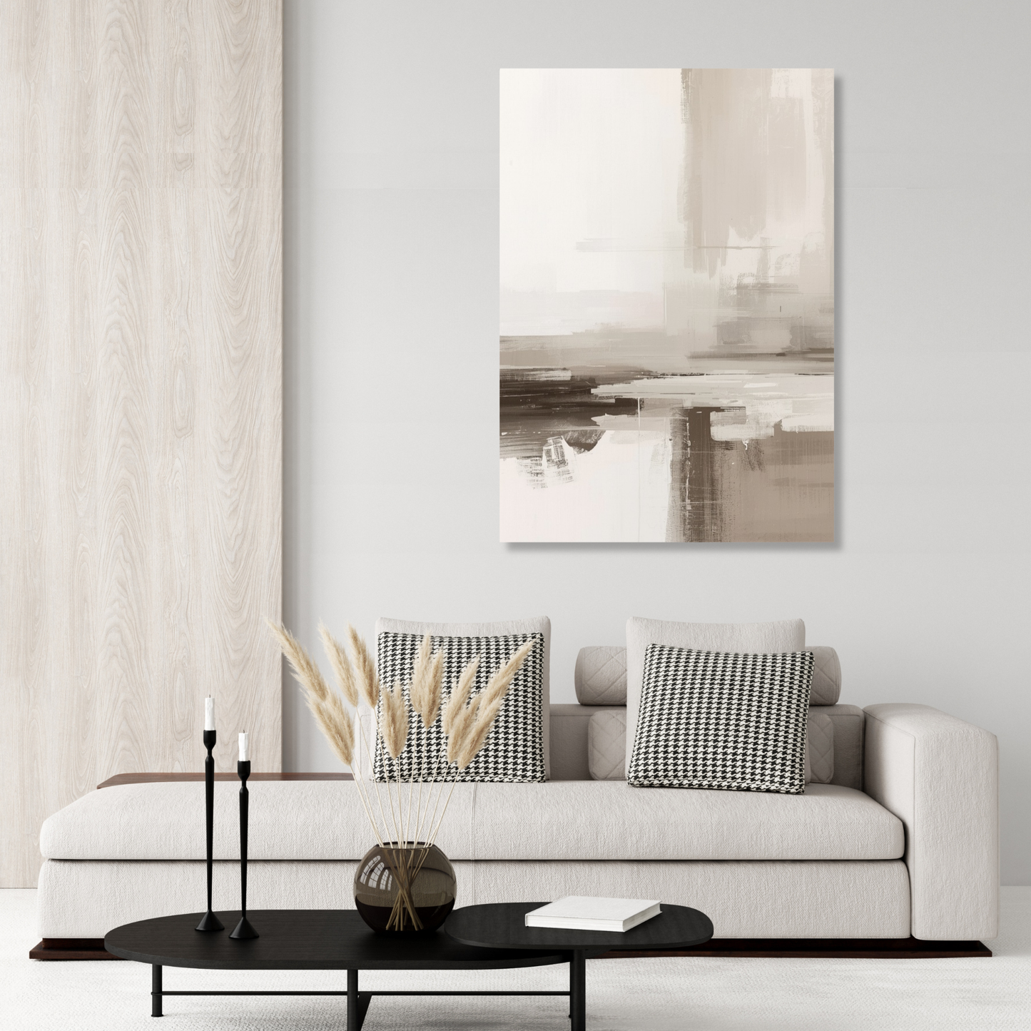 Japandi Clay Wall Art Canvas Print