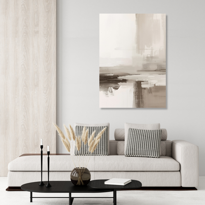 Japandi Clay Wall Art Canvas Print
