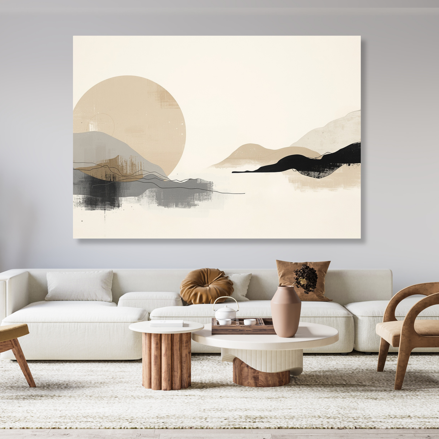 Japandi Presence Wall Art Canvas Print