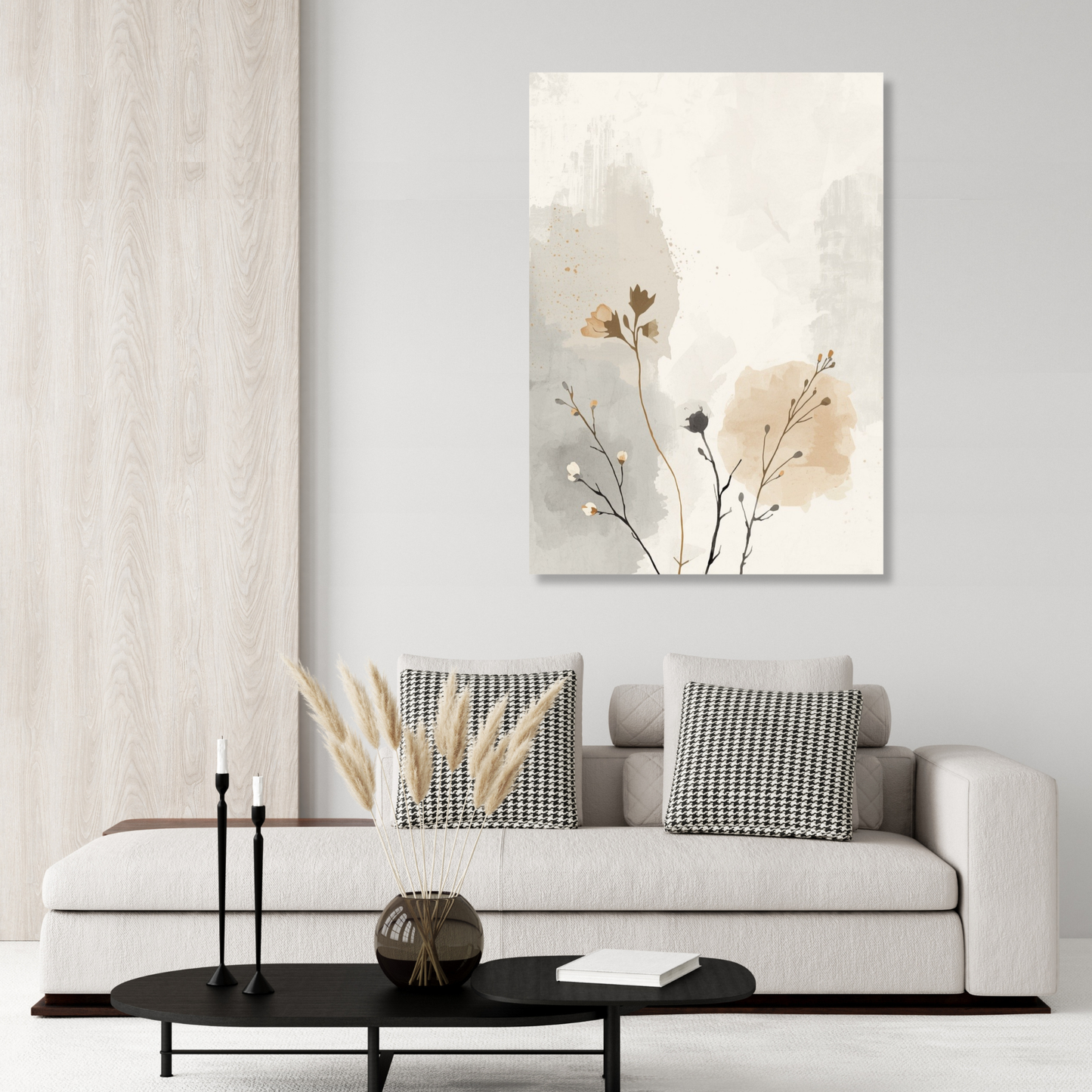 Japandi Autumn Wall Art Canvas Print